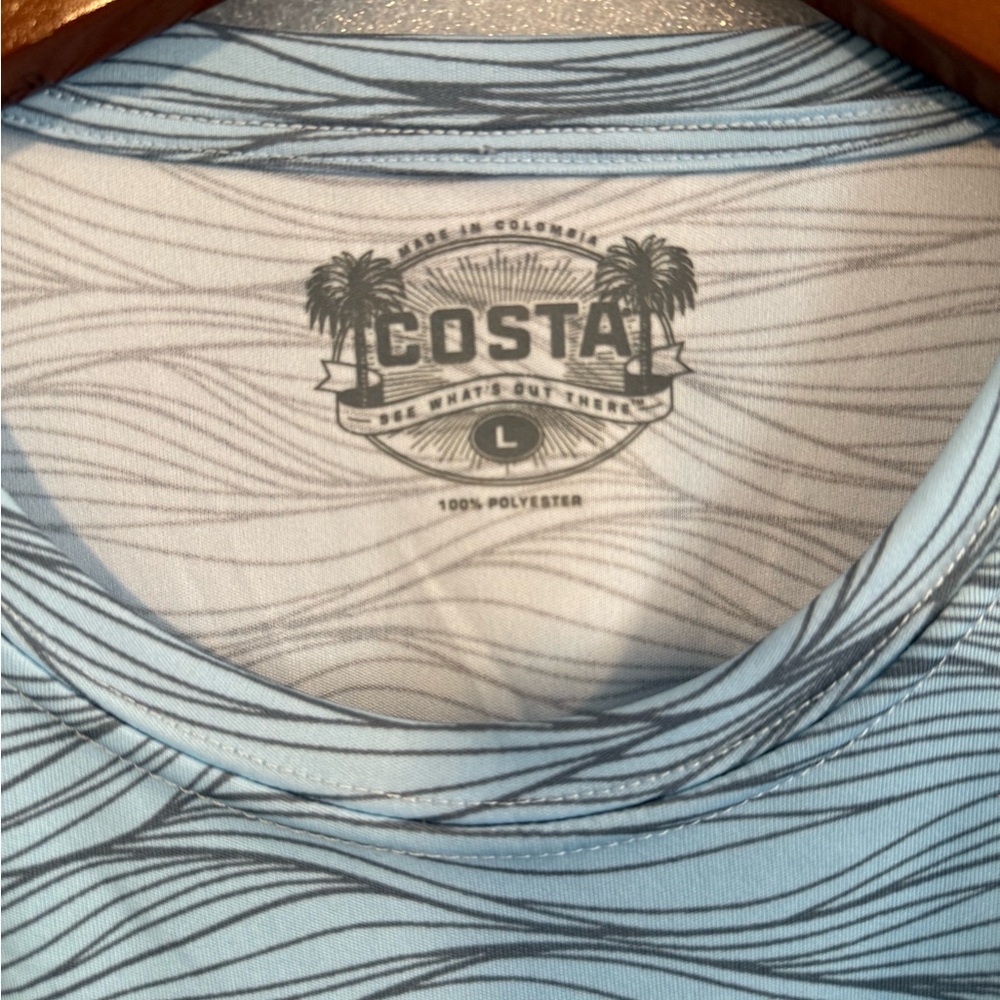 Costa Wave Pattern Long Sleeve Tee - Picture 2 of 3